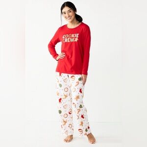 Jammies for your Families Cookie Crew Women’s Christmas Pajamas - XS - NWT